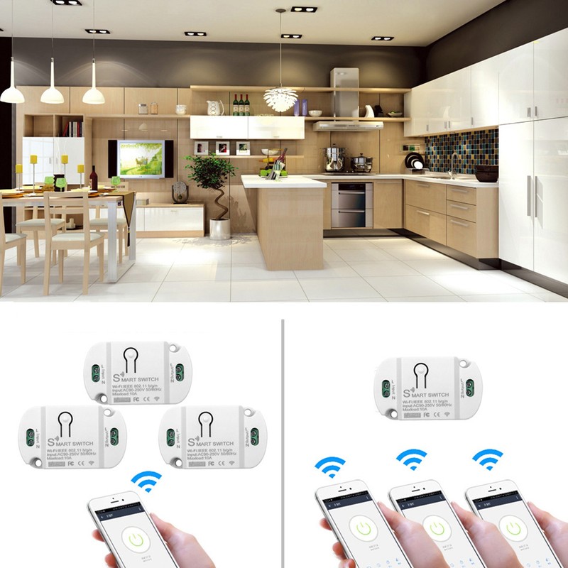 KR2201WB-4 Intelligent Wireless Light Switch Remote Control Automation Module 90-250V