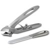 HAWATOUR Nail Clippers with Nail File for Ingrown Toenails, 10mm