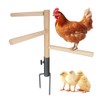 Kalekey Chicken Perch Toy for Coop, Chicken Perch Stand Wooden