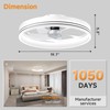 VOLISUN Low Profile Ceiling Fans with Lights and Remote, 19.7in