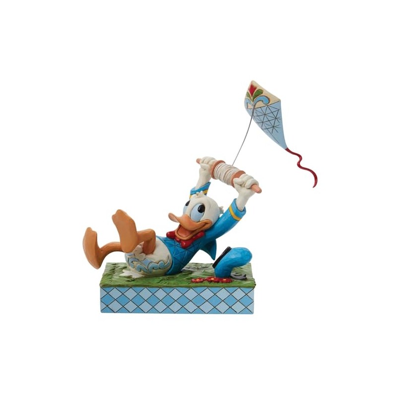 Enesco DTR6014314 Donald and Kite Statue Figure, 90th Anniversary Model,