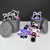 3D Printed Cute Raccoon Trash Panda Figurine - Color: Iridescent,