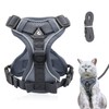Grantop Adjustable Cat Harness, Escape-Proof Cat Harness with Lead Set,