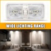 HAISTYLE RV LED Ceiling Double Dome Light Fixture with ON/Off