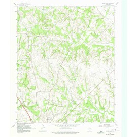 YellowMaps Pecan Creek TX topo map, 1:24000 Scale, 7.5 X 7.5 Minute, Historical, 1961, Updated 1974, 26.9 x 23.1 in - Paper