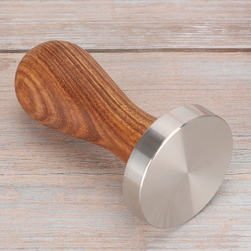 51mm Stainless Steel Wood Handle Coffee Tamper Coffee Powder Pressing