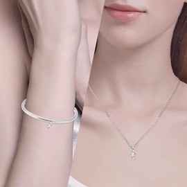 NUNUYAYA Women's Charm Pendant for Bracelet 925 Sterling Silver Elephant Leaf Butterfly Car Dangle Charms Beads Fits Bracelet Necklace Charm Pendant for European Bracelets Women Girls, Silver