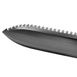 KAKURI Hori Hori Garden Knife with Sheath 12.5" [Stainless Steel Blade], Professional Garden Tool for Digging, Planting, Weeding, Wood Handle, Silver