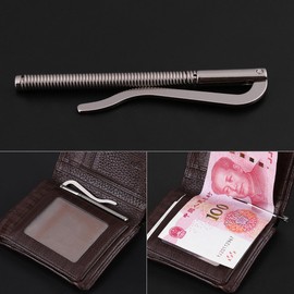 Spring Clip DIY, 5 Pcs Wallet Spring Clip DIY Tool for Leather Wallet Purse Credit Card Holder