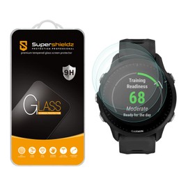 Supershieldz (3 Pack) Designed for Garmin Forerunner 955/955 Solar Tempered Glass Screen Protector, Anti Scratch, Bubble Free