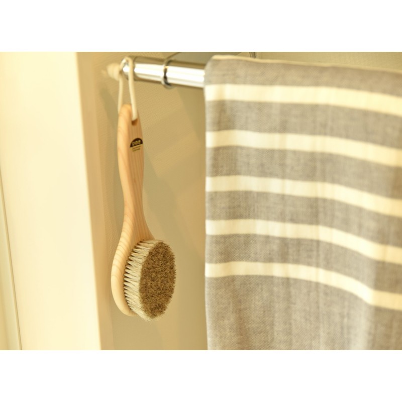 Ishimizu 10381 Cypress Body Brush, Horsehair, M, Soft