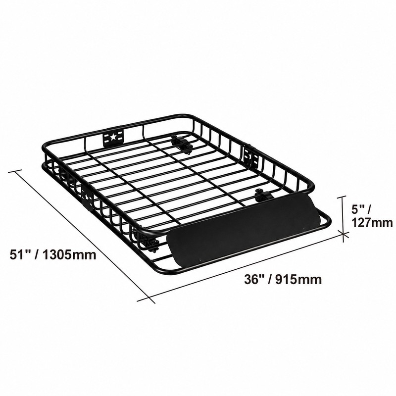 Roof Rack Cargo Basket for SUVs & Trucks – 200