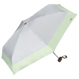 Wpc. Patchwork Tiny 801-16423-102 Folding Parasol, Light Gray, Umbrella for Rainy and Sunny Weather, Blocks 100% of Light and UV Rays, UPF 50+, 18.5" Ribs, Lightweight, Women’s, Compact, Simple, 2024
