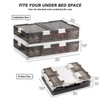 Under Bed Storage Containers With Wheels Plastic,Foldable Under Bed Storage
