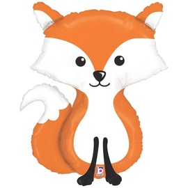 Woodland Fox Critter 36" Mylar Balloon