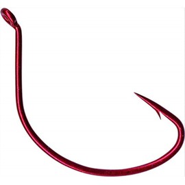 Mustad Croaker Hook, Wide Gap, Hollow Point - Red Blonde 2/0