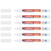 Edding 6 x Liquid Chalk Markers 4085 White Round Tip