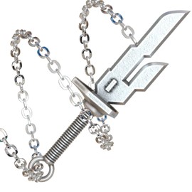 MYAROMA FINDINGS Toji Fushiguro Inverted Spear of Heaven Necklace Cospaly Pendant Prop Creative Gift for Anime Fans Stainless Steel Chain