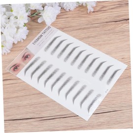 IWOWHERO 2pcs Imitation Eyebrow Transfer Stickers for Natural Look Eyebrow Tool for Men and Women Easy-to-Use