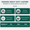 DOZAWA Gate Wheel for Metal Tube Gate, 6" Heavy Duty