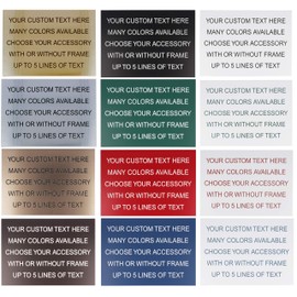 5" x 7" Engraved Sign with Square Corners