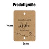 Pack of 50 Wedding Labels, Wedding Decoration, Let Our Love