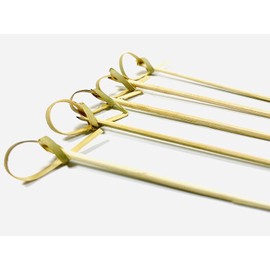 Cartney Canada Restaurant Bar Cafe Catering Appetizer Cocktail Knotted Bamboo Skewers 4" (Bulk 500 Pack)