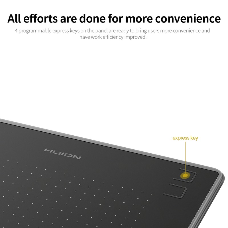 Huion H430P Graphics Tablet Drawing Tablet with 4096 Levels Pressure