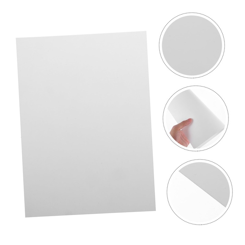 Ipetboom 10pcs PP Plastic Sheets Retardant Craft Panels for DIY