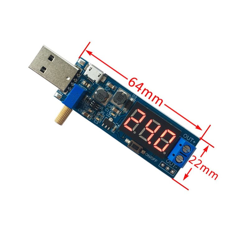 LIKENNY DC-DC USB Buck-Boost Converter 3PCS Buck Voltage Regulator Power