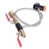 CO2 Universal External Hose Adapter G5/8-14 24in Dual Valve Soda