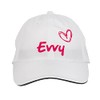 Makoroni - Evvy Name Hat Adjustable Cap, DesC18 White