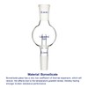 Labasics Borosilicate Glass Rotary Evaporator Bump Trap with 24/40 Standard