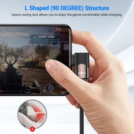 MOGOOD 90 Degree USB C Male to USB C Female Adapter (2 Pack), Type-C Connecter USB C 3.1/40Gbps PD 100W Fast Charge Extender for Steam Deck accessories Notebook,PC,Tablet,Galaxy S22