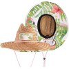 KC Republic Fabric Pattern Print Straw Kids Boys Sunhat, Ages