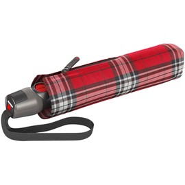 Knirps T.200 Duomatic Animal Pocket Umbrella – Automatic Open and Closing – Stormproof – Windproof – Animal Look, Red-navy