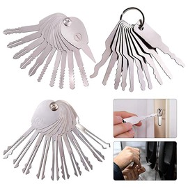 30-Piece Lock Picking Set, Stainless Steel Multifunctional Door Lock Key, Lock Pick Repair Tool, Suitable for Electric Car Locks, Filing Cabinets, Car Turntables and Doors (Flexible and Soft)