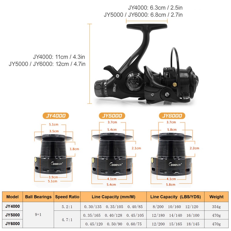 9+1BB Speed Ratio Fishing Reel with Dual Brake System Smooth