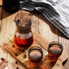 Bincoo 16oz Glass Coffee Carafe with Wood Heat-Resistant Layer, Coffee