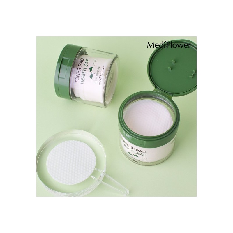 Mediflower Houttuynia Cordata Toner Pads 60 Sheets / 메디플라워 어성초