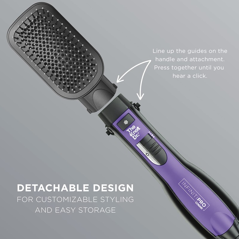 INFINITIPRO BY CONAIR The Cushioned Paddle Brush for Smooth and