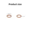 LUOQIUFA M10 Flat Washer Copper Sealing Ring, Inner Diameter 10mm,