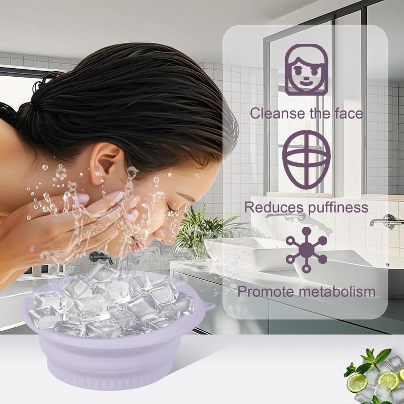 Face Bowl for Ice with Built-In Ice Tray, Face Ice