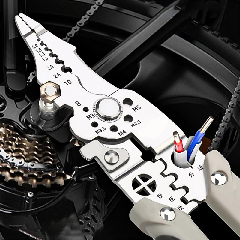 FGXY Wire Strippers, Multifunctional Wire Stripper Crimper Cable Cutter Pliers,