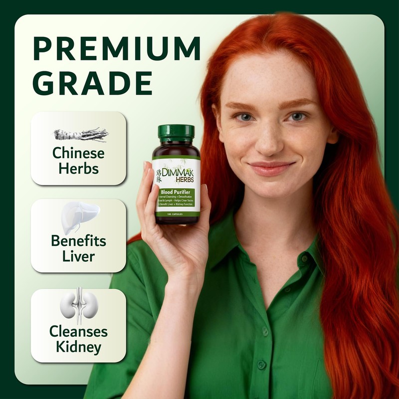Dimmak Herbs Blood Purifier & Lymphatic Cleanse- Systemic Detox Supplement