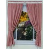 Yaland Curtains with Checked Pattern, Country House Style, Checked Size
