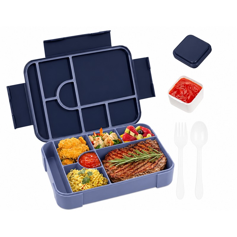 45 oz Leakproof Bento Lunch Box for Adults, Microwave Safe