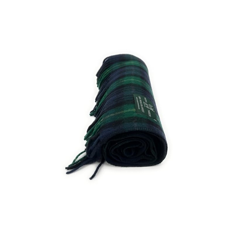 Tartan Travel Knee Throw Blanket 100% New Wool 172cm x