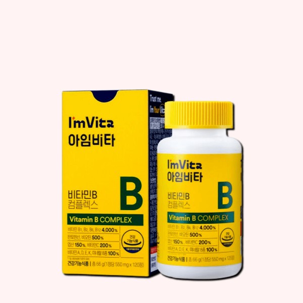 I&#39;mvita Vitamin B Complex 2 months supply, 1 box / 아임비타 비타민B 컴플렉스 2개월분, 1박스
