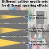 21 Pcs Airbrush Nozzle Cap & Needle Replacement Kit